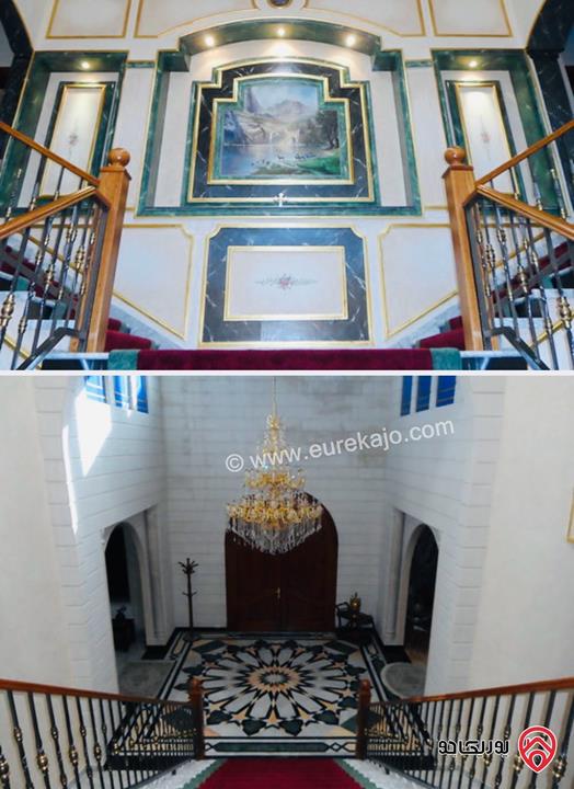 قصر عدد 2 على أرض 4 دونم و 800م للبيع في عمان - طريق المطار الظهير تصلح لرجال الأعمال والشخصيات الكبرى 