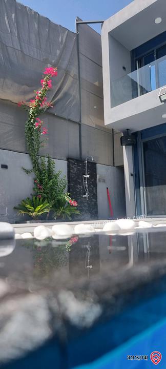 شاليه مميز مساحة 190م على أرض 288م للبيع بمواصفات مميزة في البحر الميت - جوفة الكفرين