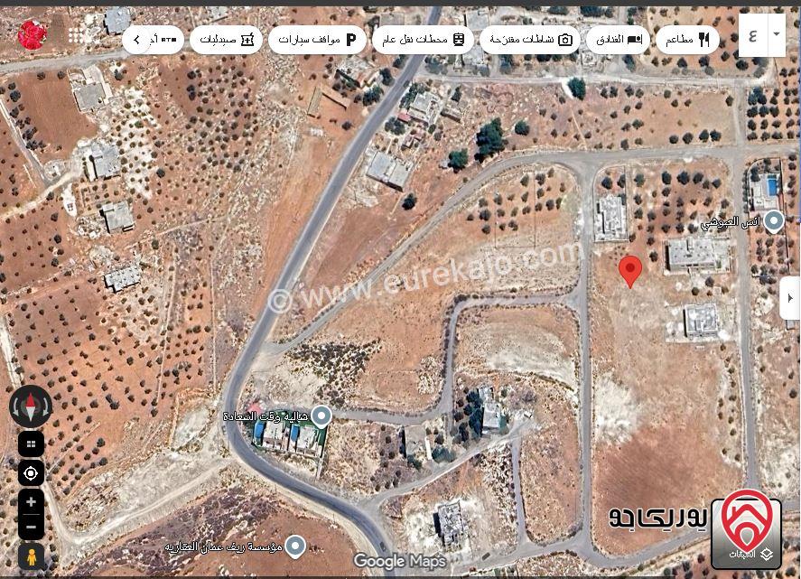 ارض مساحة 814م للبيع شارع الاردن بعد جسر الجبيهه 13كم اقساط او كاش في الزرقاء - الكمشه خلف مطعم قصر الجبل 