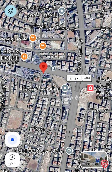 ارض تجاري مكاتب مساحة 2 دونم و 450م للبيع في عمان - ام السماق قرب شارع مكة 