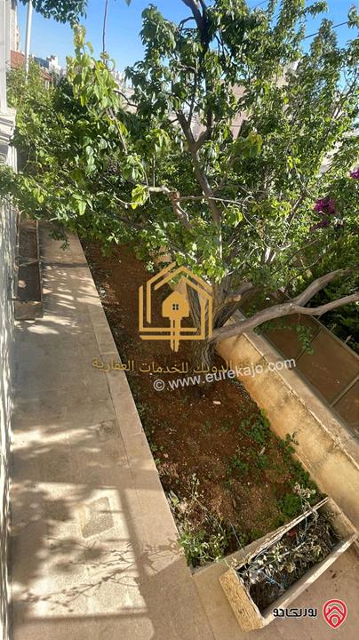 شقة فارغة طابق ارضي مساحة 195م داخلي و 165م خارجي للايجار في عمان - خلدا 