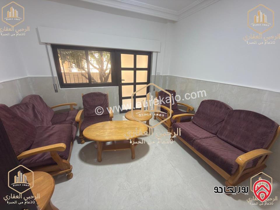 شقة فارغة طابق أرضي مساحة 110م داخلي و 30م خارجي للايجار في عمان - الرابية