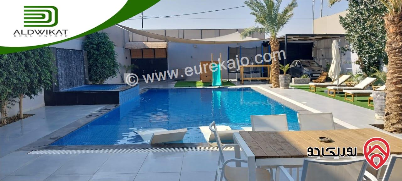 شاليه مساحة البناء 200م ومساحة الارض 660م ومساحة الحديقة 300م للبيع في الغور/منتجع البحيرة البحر الميت 