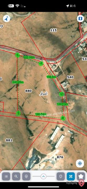 قطعة ارض مساحة 39 دونم و 327م للبيع في عمان - الموقر