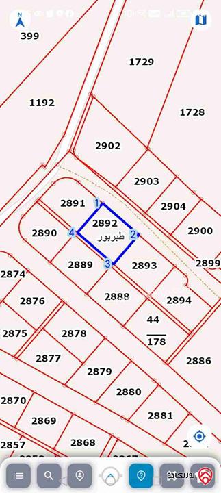 ارض مساحة 617م للبيع من أراضي شرق عمان - طبربور