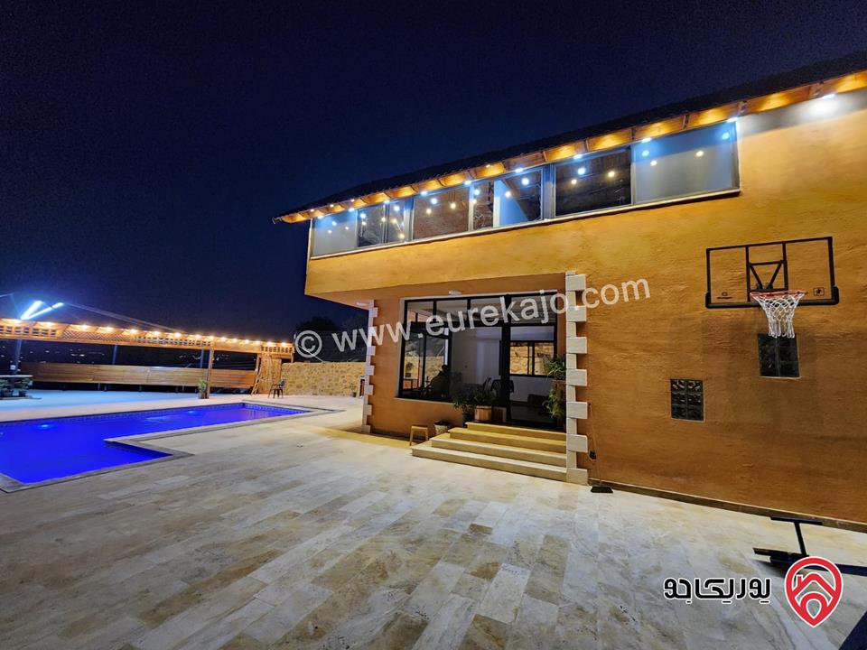 مزرعة مساحة الأرض 3620م والبناء 150م للبيع في السلط - الصبيحي