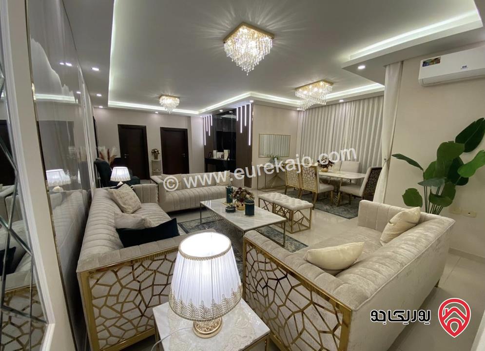 شقة طابق اول مساحة 195م للبيع في عمان - البنيات — مفروشة بالكامل وجاهزة للسكن