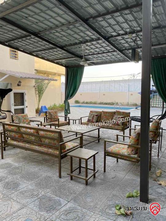 شاليه مساحة الأرض 576م ومساحة البناء 227م للبيع في البحر الميت - الشونة الجنوبية