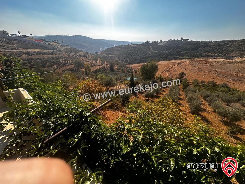 مزرعة فيها فيلا عدد 2 مساحة كل فيلا 300م على أرض 14 دونم للبيع في جرش