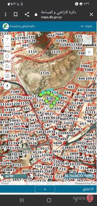 قطعة أرض مساحة 1 دونم و 963م للبيع في الزرقاء - المصفاة البتراوي الجنوبي