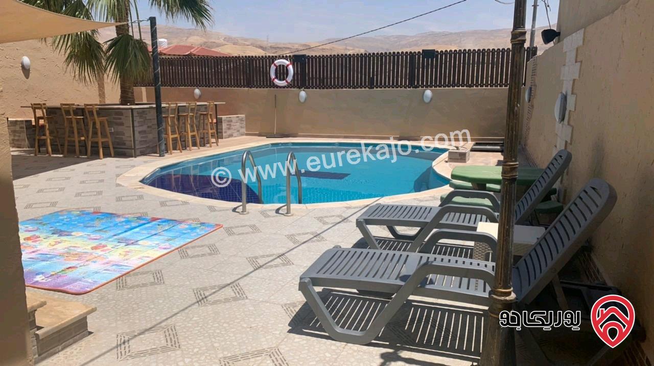 مزرعة مساحة البناء 100م على أرض 4 دونم و 952م للبيع في البحر الميت - الروضة