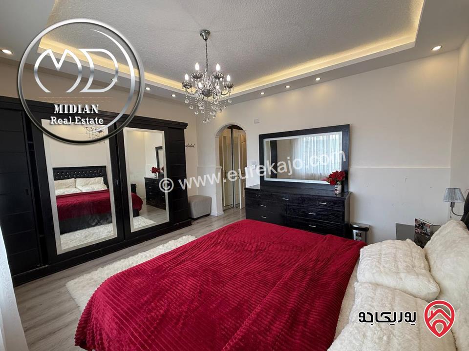 شقة مفروشة للايجار في عمان - ام السماق مساحة 210م طابق ثاني تشطيبات وديكورات فاخرة اطلالة جميلة