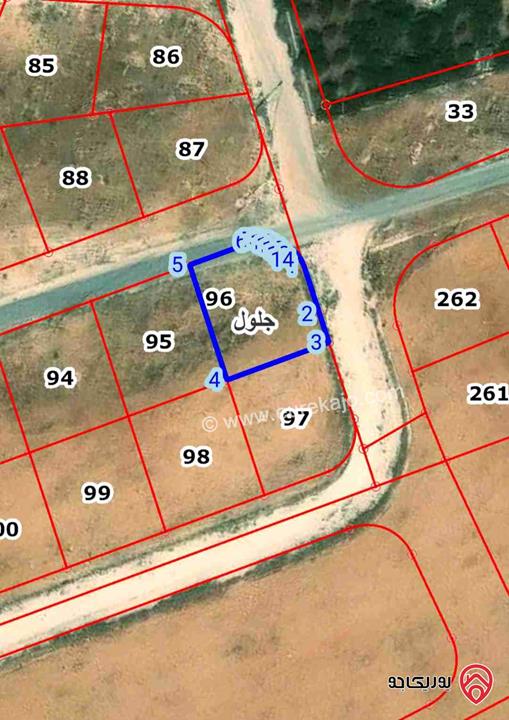 قطعة ارض مساحة 500م للبيع من أراضي جنوب عمان - جلول ام الحيايا 