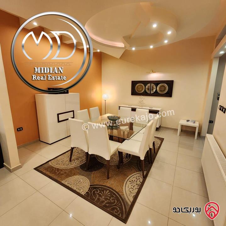 شقة شبه ارضي مفروشة للبيع في عمان - خلدا مساحة 225م مع ترس 50م تشطيبات و ديكورات سوبر ديلوكس بسعر مميز جداً