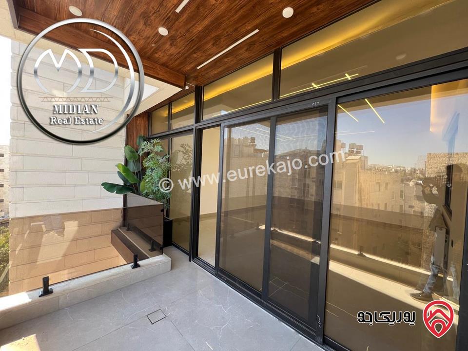 شقة دوبلكس جديدة للبيع طابق أخير مع روف في عمان - حنو الصويفية مساحة 210م مع تراسات تشطيبات و ديكورات فاخرة اطلالة رائعة