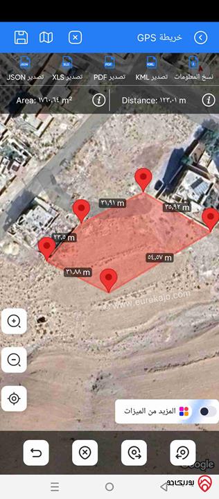 قطعة ارض قوشان مستقل مساحة 1 دونم و 776م للبيع من اراضي عطل الرصيفه - ماركا