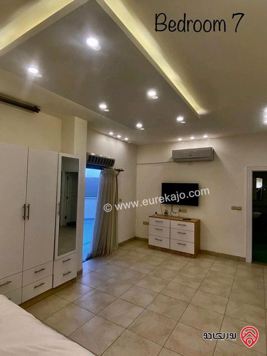 شاليه فخم بنظام فندق  للايجار اليومي في البحر الميت - السويمه