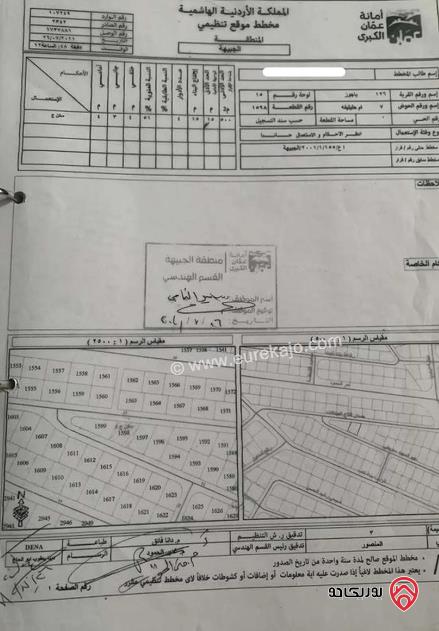 قطعة أرض على شارعين مساحة 515م للبيع في عمان - الجبيهة	