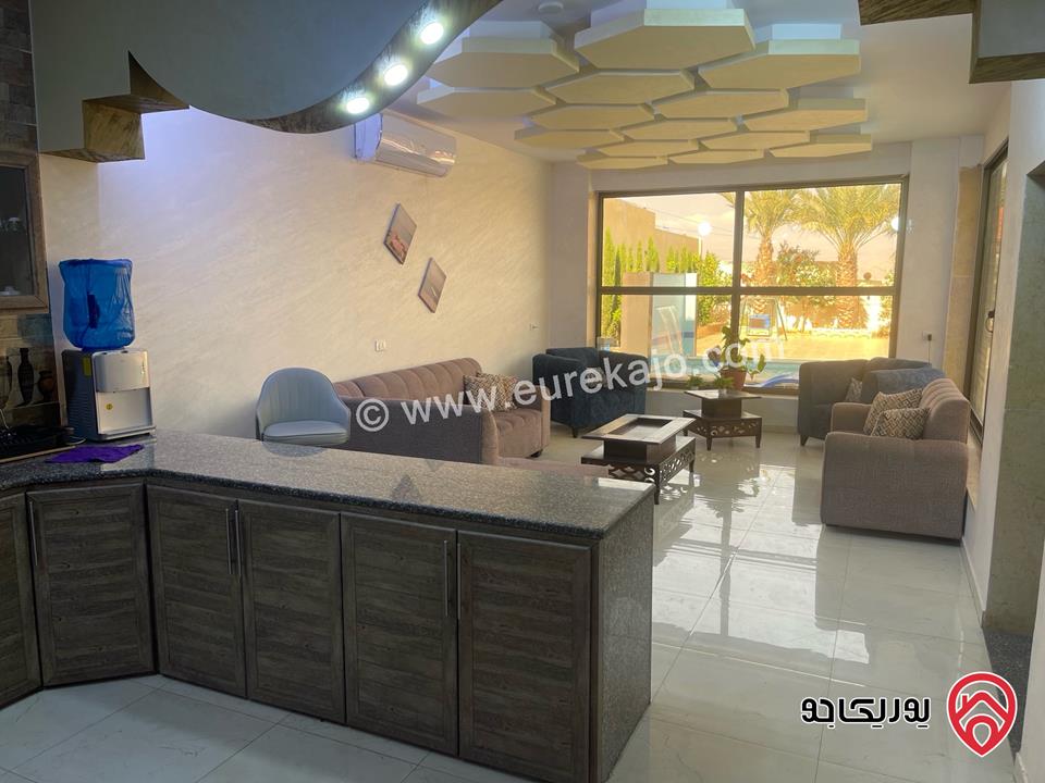 فيلا وشاليه مساحة الأرض 612م والبناء 180م للبيع في الغور اشارة العارضه