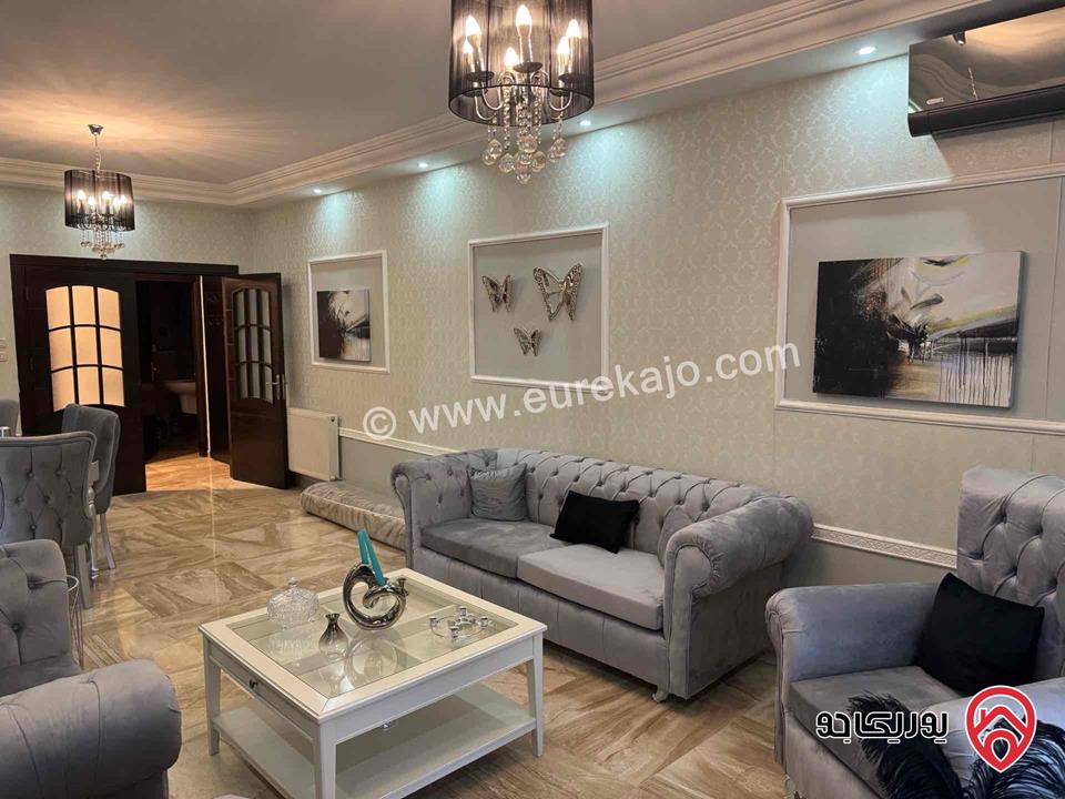 شقة طابق ارضي معلق مساحة 200م للايجار مفروشة في عمان - ام السماق