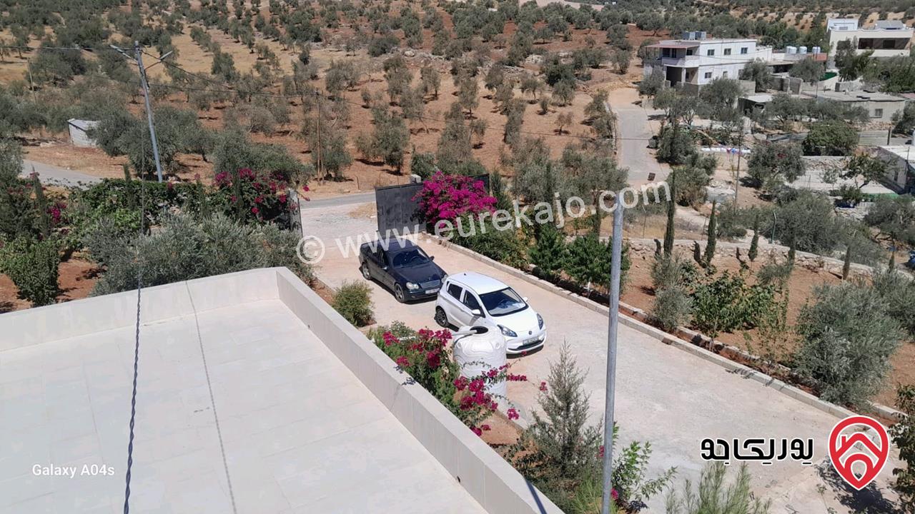 مزرعة مساحة الأرض 4 دونم و 350م والبناء 110م للبيع في بورما - جرش 