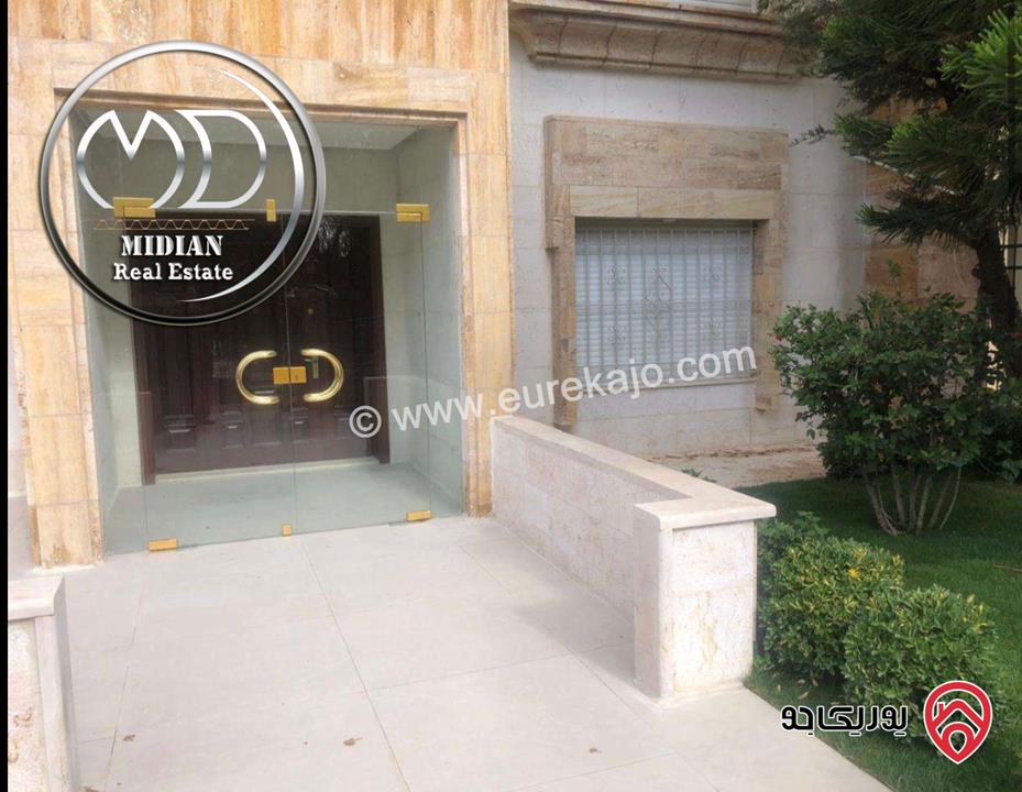 شقة أرضية فاخرة للايجار في عمان - دير غبار مساحة 300م مع تراسات و حدائق 350م تصلح للأجانب والهيئات الدوبلوماسية 