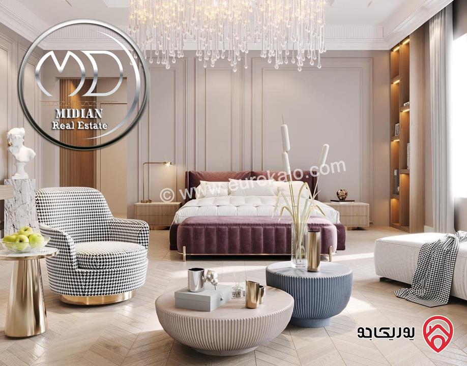 شقة ارضية جديدة للبيع في عمان - الكرسي مساحة 400م مع تراسات تشطيبات ديكورات عصرية فاخرة إطلالة بانورامية موقع مميز