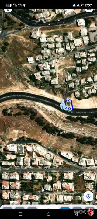 أرض مساحة 566متر للبيع في عمان - البيادر على شارع الرسالة الجديد