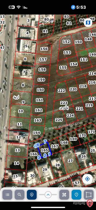 ارض مساحة 508م للبيع في اربد - بشرى