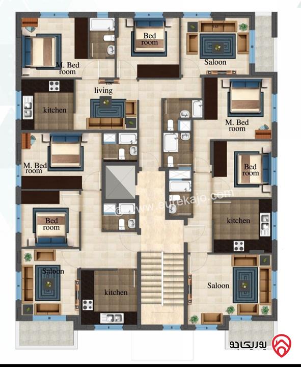 شقتك معنا بالاقساط الميسرة مساحات متعددة 85م / 95م بأسعار تبدأ من 35 الف كاش في عمان - ابو علندا 
