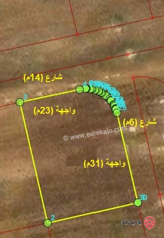 قطعة أرض مساحة 750م للبيع في اربد - من اراضي الحصن ضمن حوض دبات ابو النصر 