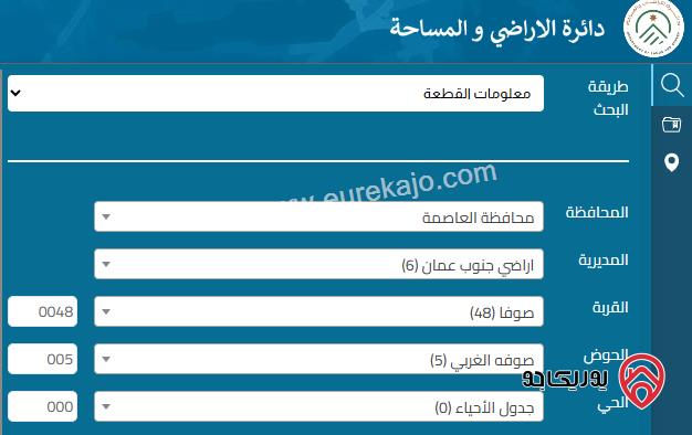 ارض مساحة 4743م للبيع في عمان - صوفا ملاصقة لشيك الجامعة الامريكية