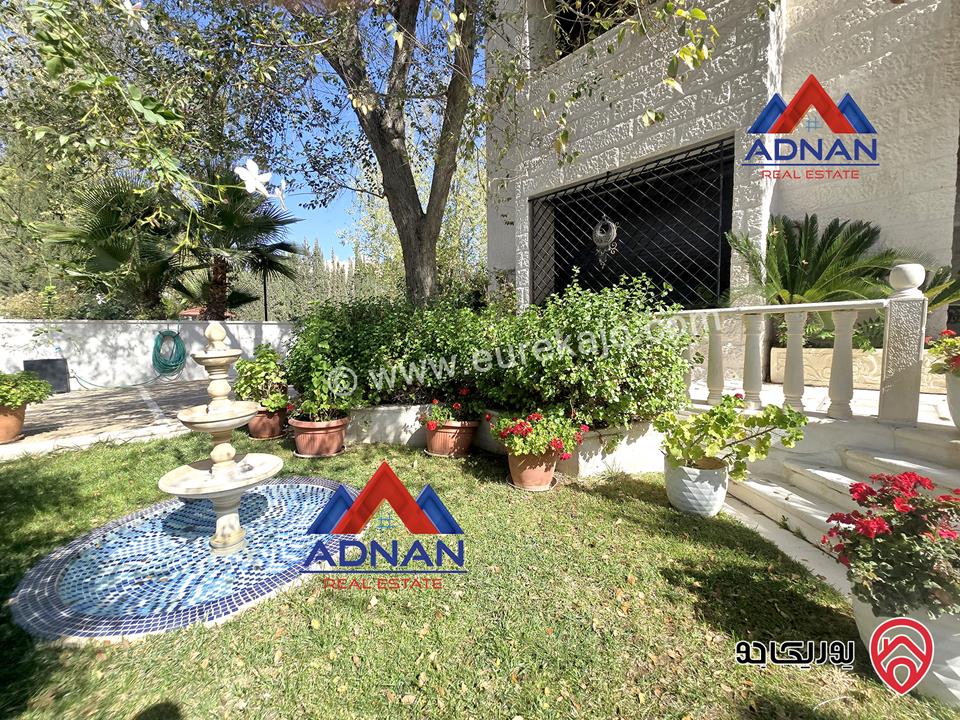 فيلا مستقلة مساحة 650م على أرض 850م مفروشة للايجار في عمان - خلدا