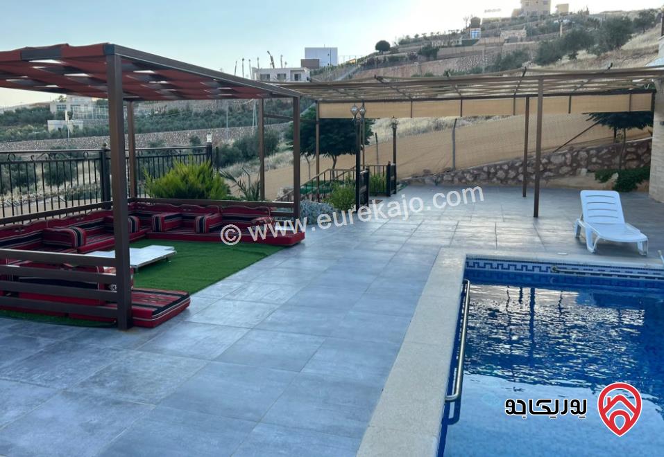 مزرعة مساحة الأرض 3500م والبناء 160م للبيع في جرش - دحل