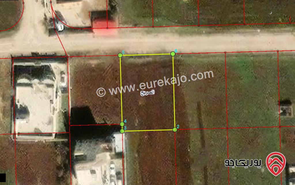 قطعة ارض مساحة 759م للبيع في اربد - الصريح جنوب شارع البتراء 
