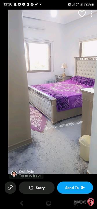 شقة مساحة 135م طابق اول للبيع في عمان - البنيات شارع المطار مقابل جامعة البترا مباشرة 
