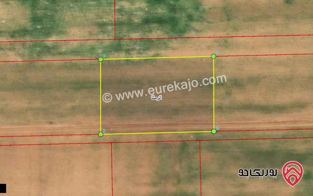 قطعة ارض زراعية مساحة 4 دونم للبيع في اربد - الرمثا 