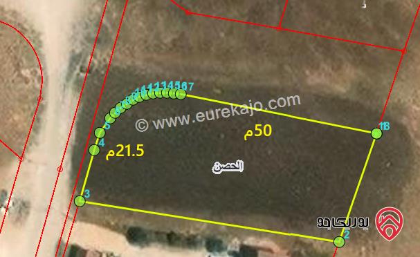 ارض مساحة 1012م للبيع في اربد - من ارضي الحصن ضمن حوض طبول كوتيه 