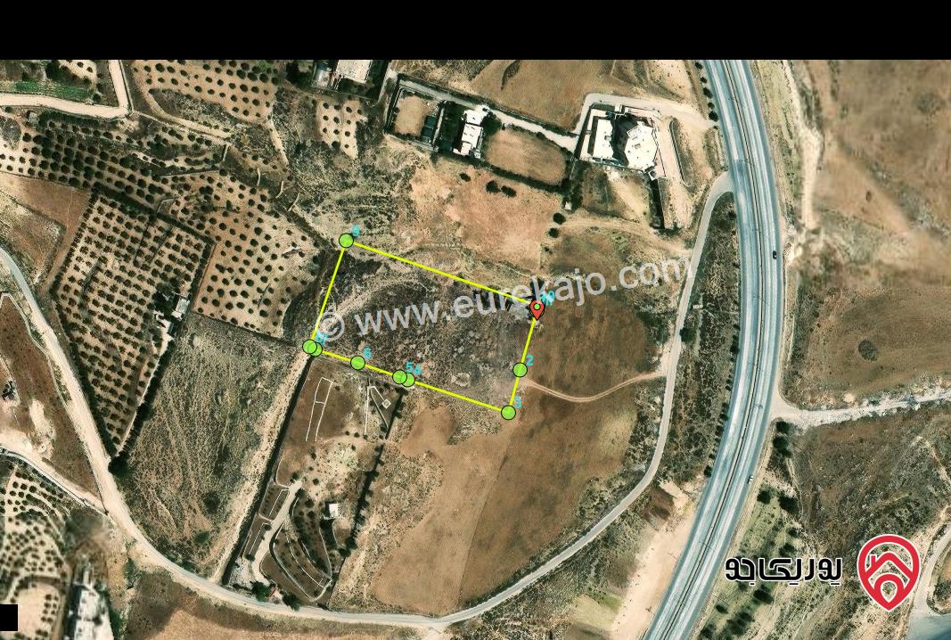 أرض مساحة 5 دونم و 500م للبيع من أراضي شمال عمان قرية ابو حامد عين التيس 