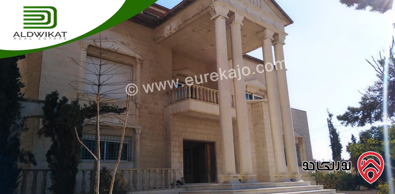 قصر مساحة البناء 3000م ومساحة الارض 3 دونم ومساحة الحديقة 1000م للبيع في عمان - طبربور