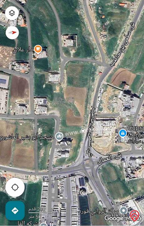 ارض صناعية مساحة 800م للبيع في عمان - البيادر قرب مسجد العاشوري بسعر مناسب جدا 