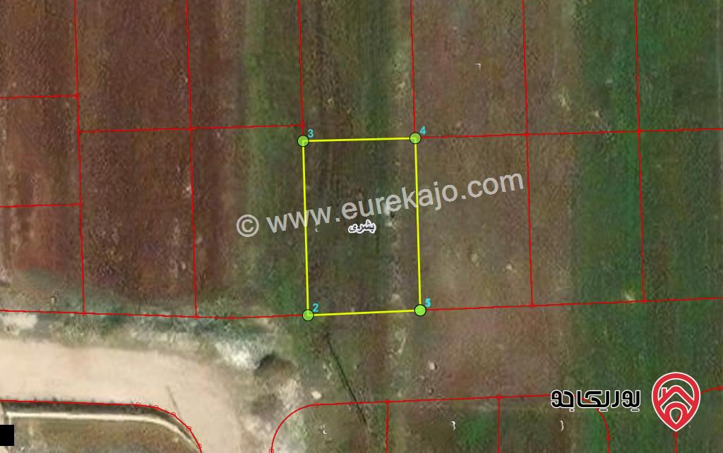 قطعة ارض مساحة 616م للبيع في اربد - بشرى بالقرب من مدرسة فاطمة بنت اليمان