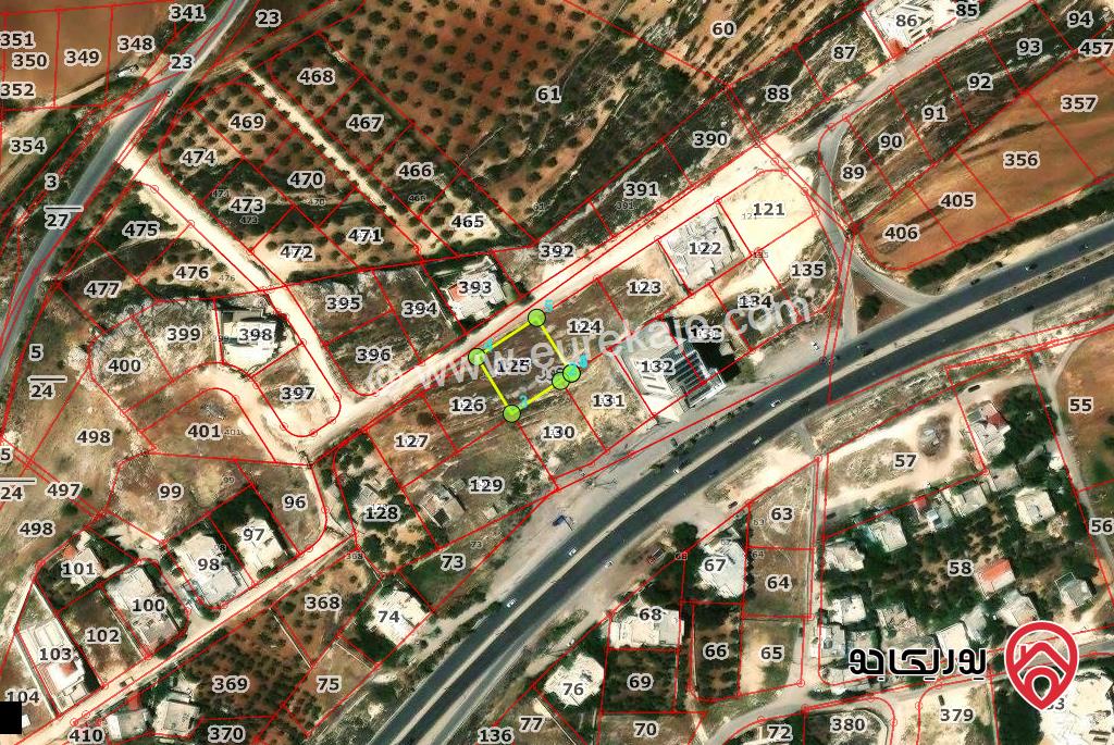 قطعة ارض مساحة 1 دونم و 20م للبيع فى عمان - منطقة ناعور - خلف قاعة بانوراما مباشرة - طريق البحر الميت 