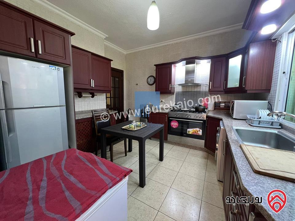 شقة فاخرة للبيع في عمان - الرابية طابق ارضي معلق 127م تشطيب سوبر ديلوكس بسعر مغري