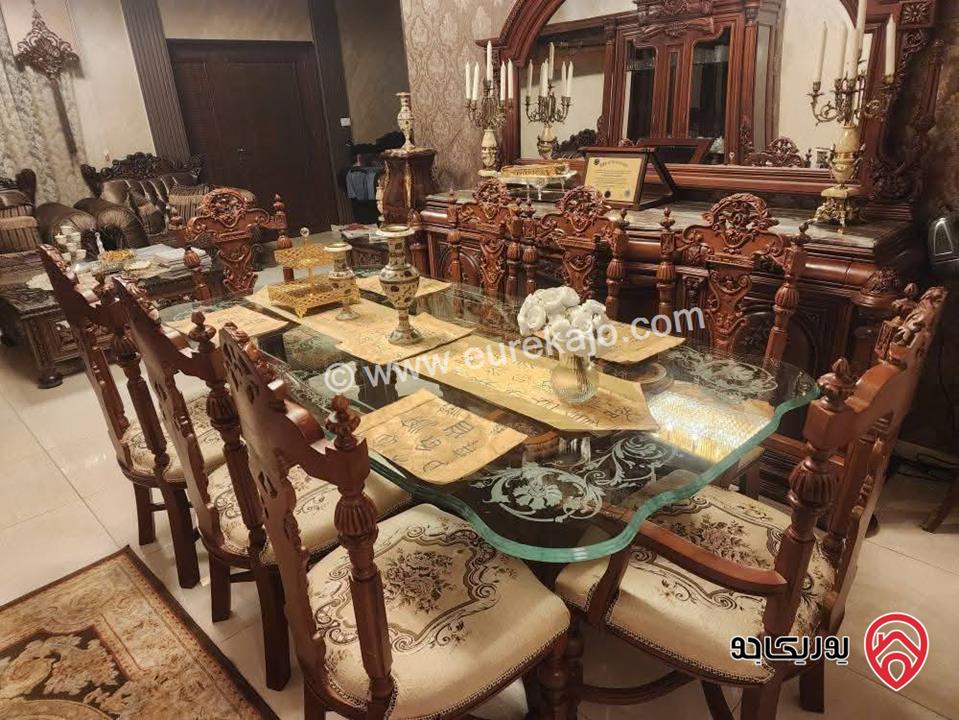 شقة طابق أرضي مساحة 175م داخلي و 180م خارجي للبيع مفروشة في عمان - ضاحية النخيل