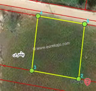 قطعة ارض مساحة 460م للبيع في اربد - بشرى