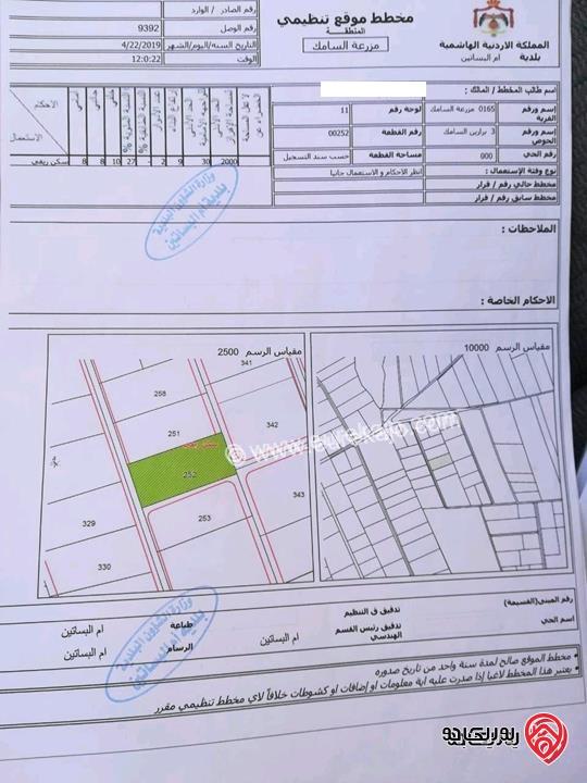 مزرعة مساحة الأرض 4 دونم والبناء 150م للبيع في عمان - ناعور