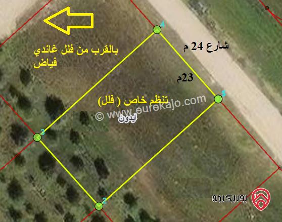 ارض 920م للبيع في اربد من اراضي ايدون ضمن حوض عوسية الغربية 