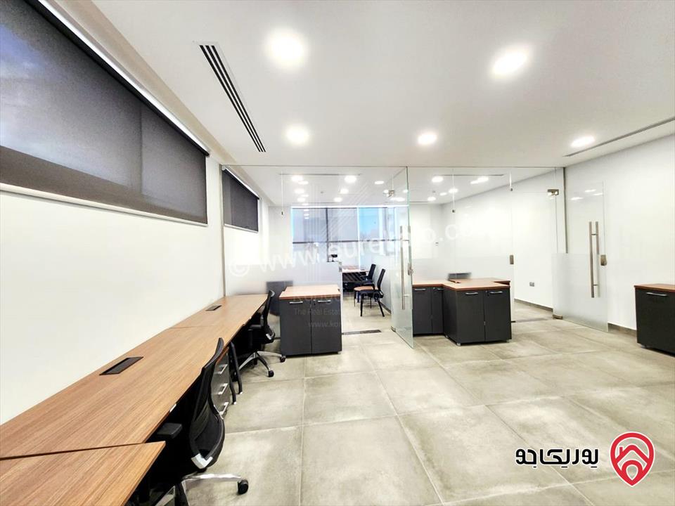 مكتب تجاري مفروش فاخر مساحة 372م للايجار في عمان - عبدون