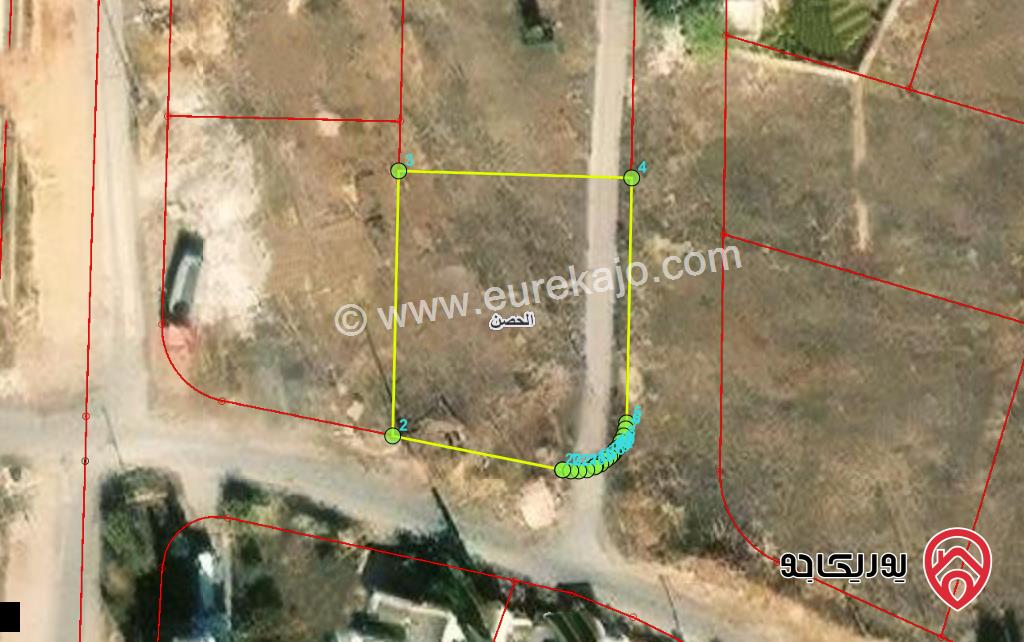 قطعة ارض مساحة 1036م للبيع في اربد - جنوب المستشفى العسكري 